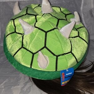 NWT Six Flags Kids Green Dinosaur Hat with Spikes One Size
